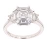 Platinum 1.71ct Pie Cut Diamond Ring