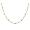 14ct Yellow and White Gold Greek Key Fancy Chain 24"