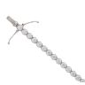 18ct White Gold 4.94ct Brilliant Cut Diamond Tennis Bracelet 7"