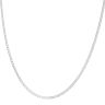 Silver Double Curb Chain 24"