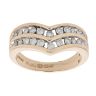9ct Yellow Gold 0.50ct Diamond Wishbone Ring