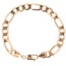 9ct Yellow Gold Figaro Bracelet 8"