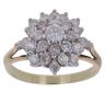 18ct Yellow Gold 1.00ct Brilliant Cut Diamond Cluster Ring