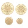 2023 Charles III Ascension Island Coronation Deluxe Sovereign Coin Set of 2 Boxed with Proof