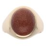 9ct Yellow Gold Goldstone Signet Ring