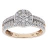 9ct Yellow Gold 0.67ct Diamond Cluster Ring by Anya Belle