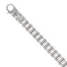 9ct White Gold Fancy Bracelet 6.5"