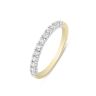 9ct Yellow Gold 0.25ct Natural Diamond Microset Eternity Ring
