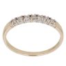 9ct Yellow Gold 0.20ct Brilliant Cut Diamond Half Eternity Ring