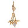 22ct Yellow and White Gold Droplets Pendant