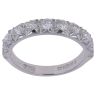 18ct Yellow Gold 0.90ct Brilliant Cut Diamond Half Eternity Ring