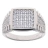 Silver Cubic Zirconia Signet Ring by Icesia