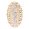 14ct Yellow And White Gold Greek Key Ring
