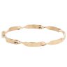 9ct Yellow Gold Patterned Twist Bangle