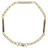 9ct Yellow Gold Belcher Bar Fancy Bracelet 7.5"