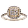 9ct Yellow Gold 0.60ct Brilliant Cut Diamond Cluster Ring