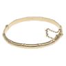 9ct Yellow Gold Bamboo Hinged Bangle