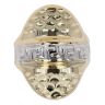 14ct Yellow and White Gold Greek Key Ring