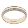 9ct Yellow And White Gold Wedding Band 4.6mm