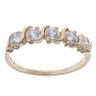 9ct Yellow Gold Five Stone Cubic Zirconia Ring