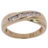 18ct Yellow Gold 0.25ct Brilliant Cut Diamond Crossover Ring