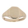 9ct Yellow Gold Plain Square Signet Ring