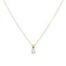 18ct Yellow Gold 0.25ct Brilliant Cut Diamond Solitaire Pendant and Chain 18"
