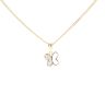 Children's 14ct Yellow Gold Cubic Zirconia Butterfly Pendant And Chain 18"