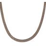 14ct Yellow Gold Monaco Black Cubic Zirconia Pave Chain 16"