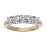 18ct Yellow And White Gold 1.00ct Diamond Five Stone Ring