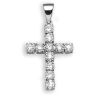 18ct White Gold 2.00ct Diamond Cross