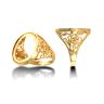 9ct Yellow Gold St George Half Sovereign Ring Mount