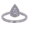 18ct White Gold 0.20ct Brilliant Cut Diamond Cluster Ring