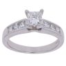 14ct White Gold 1.20ct Princess Cut Diamond Solitaire Ring