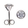 9ct White Gold 1.00ct Brilliant Cut Lab Grown Diamond Stud Earrings