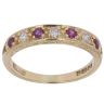 18ct Yellow Gold 0.10ct Diamond and Ruby Ring
