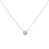 9ct White Gold 1.00ct Brilliant Cut Lab Grown Diamond Pendant and Chain 18"