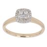 9ct Yellow Gold 0.27ct Brilliant Cut Diamond Cluster Ring
