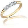 18ct Yellow Gold 0.25ct 5 Stone Diamond Ring