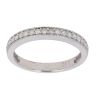 9ct White Gold 0.20ct Brilliant Cut Diamond Half Eternity Ring