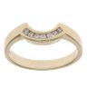 9ct Yellow Gold 0.15ct Brilliant Cut Wishbone Ring
