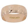 18ct Yellow Gold 6.41mm Patterned Wedding Band