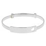Silver Childs Heart ID Bangle by Icesia