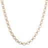 9ct Yellow Gold Patterned Belcher Chain 18"