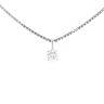 18ct White Gold 0.50ct Diamond Solitaire Pendant And Chain 16"