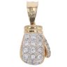 9ct Yellow Gold Cubic Zirconia Boxing Glove Pendant