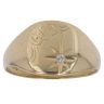 18ct Yellow Gold 0.05ct Diamond Signet Ring