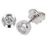 9ct White Gold 0.50ct Diamond Solitaire Stud Earrings
