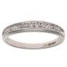 9ct White Gold 0.25ct Brilliant Cut Diamond Half Eternity Ring