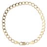 9ct Yellow Gold Curb Bracelet 8"